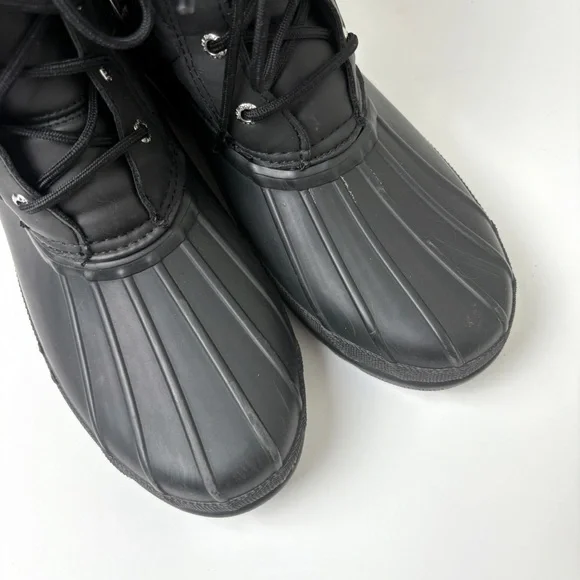 Sperry Topsider Gosling Quilted Duck Boot Waterproof Black - Picture 3 of 11